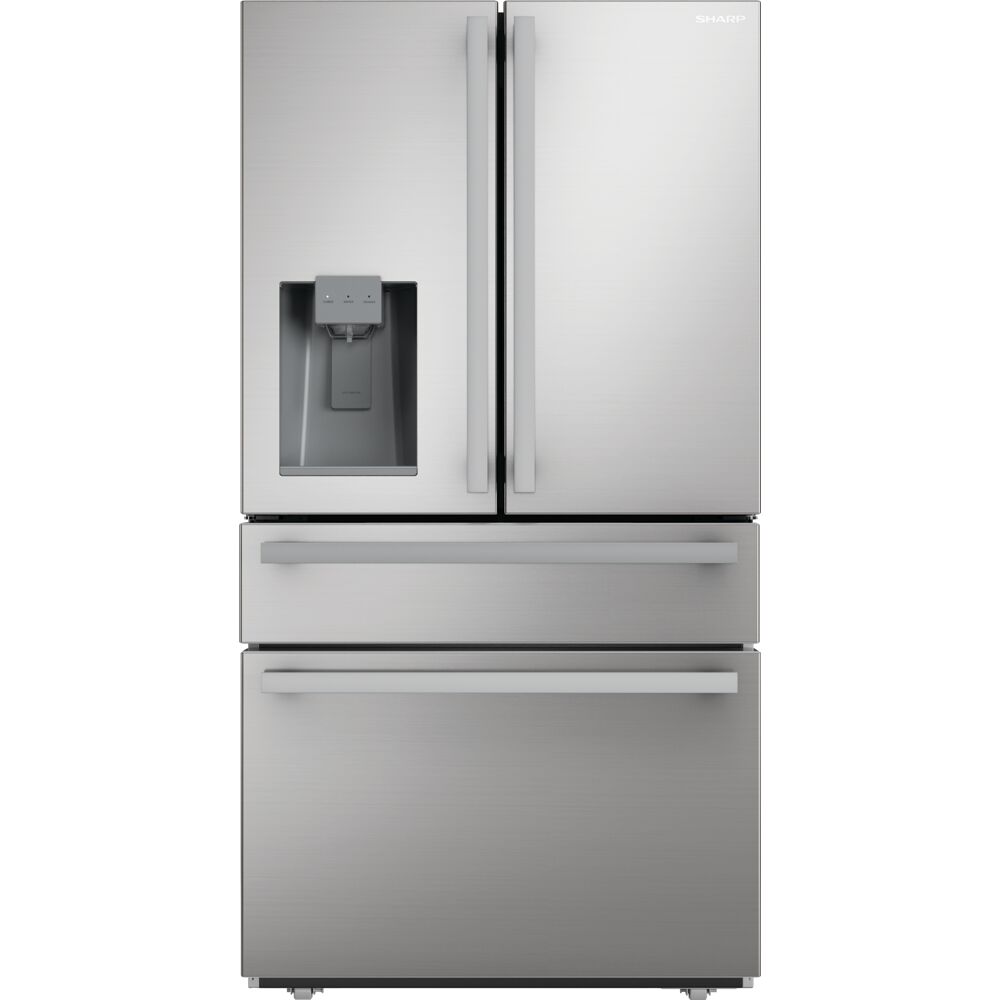 Sharp Appliances 21.6 CF Counter-Depth 4-Door French Door, Dispenser