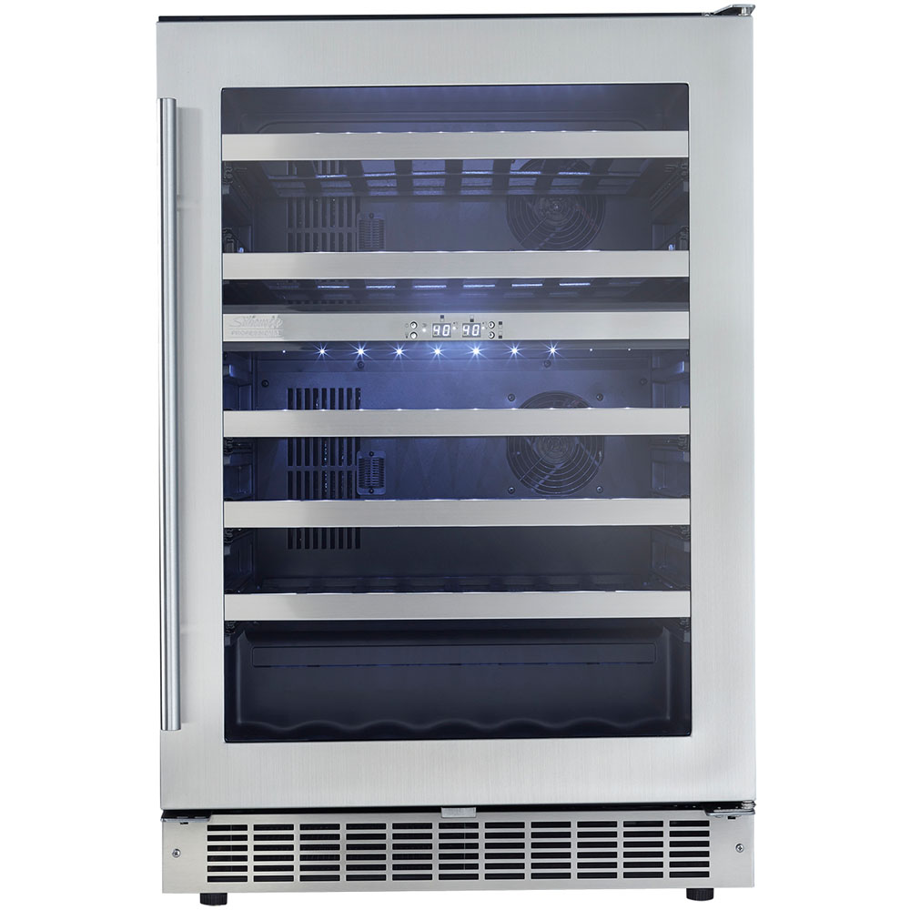 Danby 51 Bottle Built-In Wine Cooler, LowE tempered glass door Silhouette