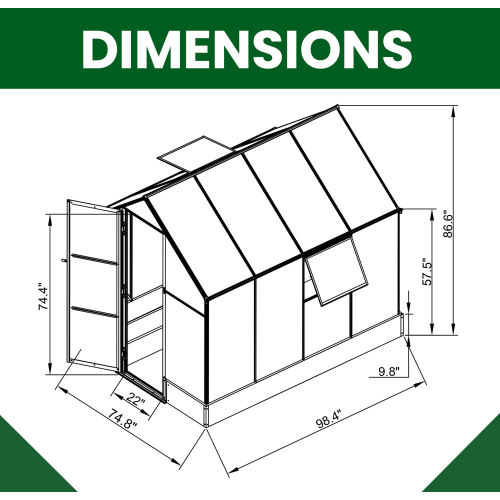 Hanover HANGRNHSP8X6-GRN - 3