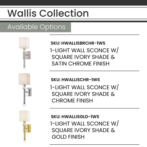 Hanover HWALLISBRCHR-1WS - 2