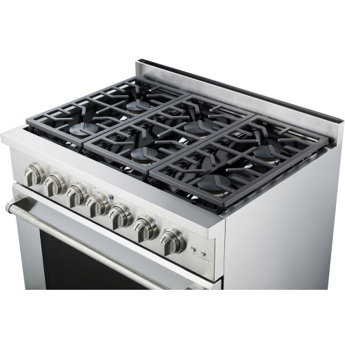 36-In. Culinary Series Professional Style Gas Range in Stainless Steel ANGLE