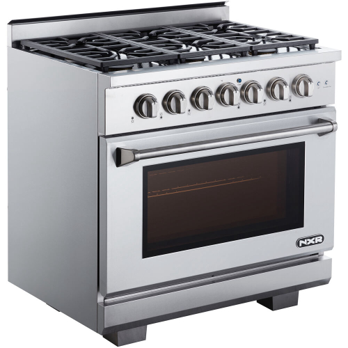 36-In. Culinary Series Professional Style Gas Range in Stainless Steel LEFT