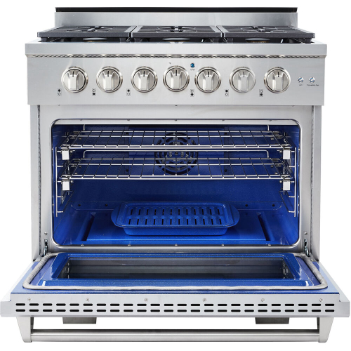 36-In. Culinary Series Professional Style LP Gas Range in Stainless Steel IMAGE