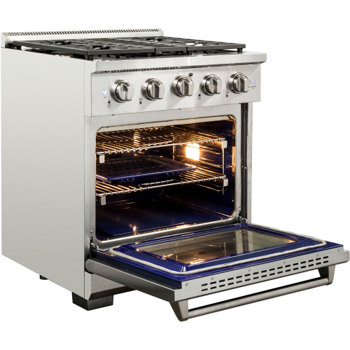30-In. Culinary Series Professional Style Gas and Electric Dual Fuel Range, Stainless Steel IMAGE
