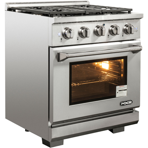 30-In. Culinary Series Professional Style LP Gas and Electric Dual Fuel Range, Stainless Steel IMAGE