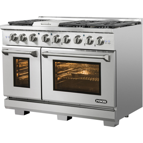48-In. Culinary Series Professional Style Gas and Electric Dual Fuel Range, Stainless Steel IMAGE