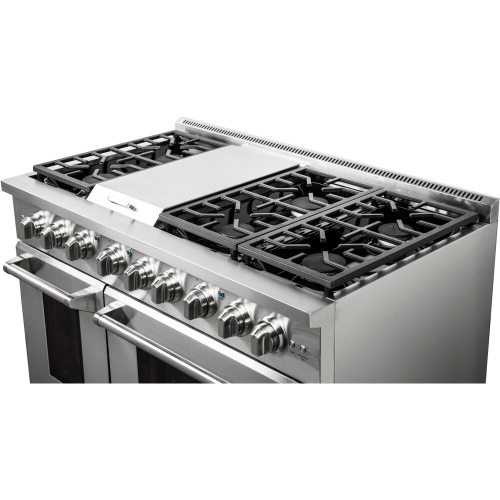 48-In. Culinary Series Professional Style LP Gas and Electric Dual Fuel Range, Stainless Steel IMAGE