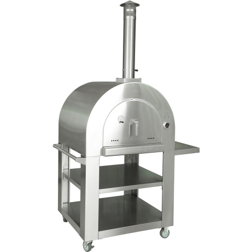 Portable Wood Fired Pizza Oven in Stainless Steel IMAGE