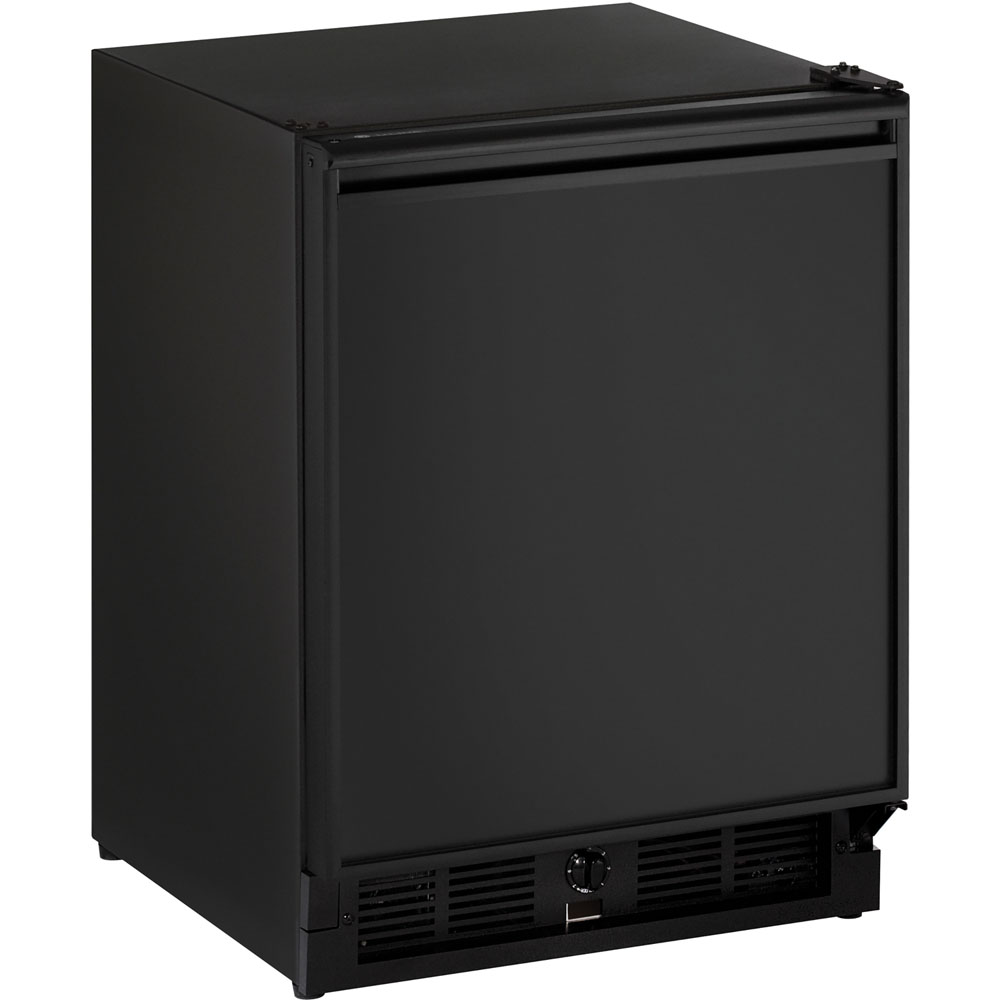 21-In. Black Solid Door Refrigerator with Field-Reversible Hinge